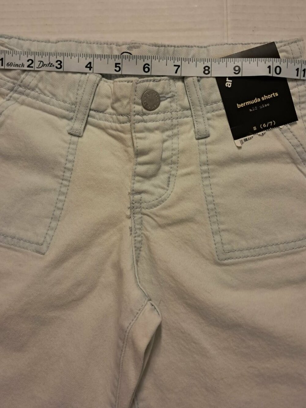 Art Class Girls Denim Shorts Light Wash Size 6/7 - Picture 2 of 8
